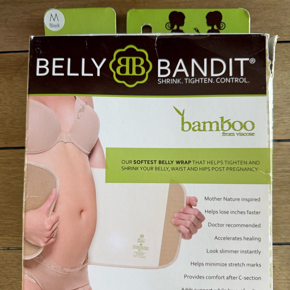 Belly Bandit Viscose From Bamboo Belly Wrap - Black M